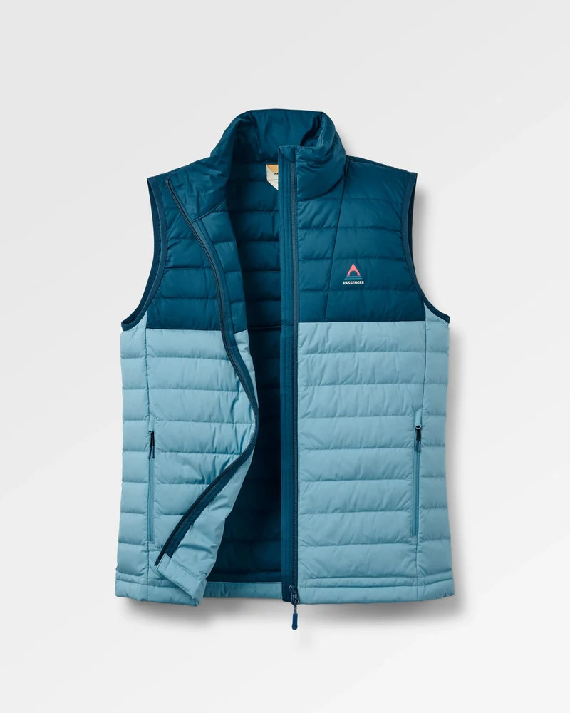 Northstar Daunenweste - Retro Blue/Tidal Blue
