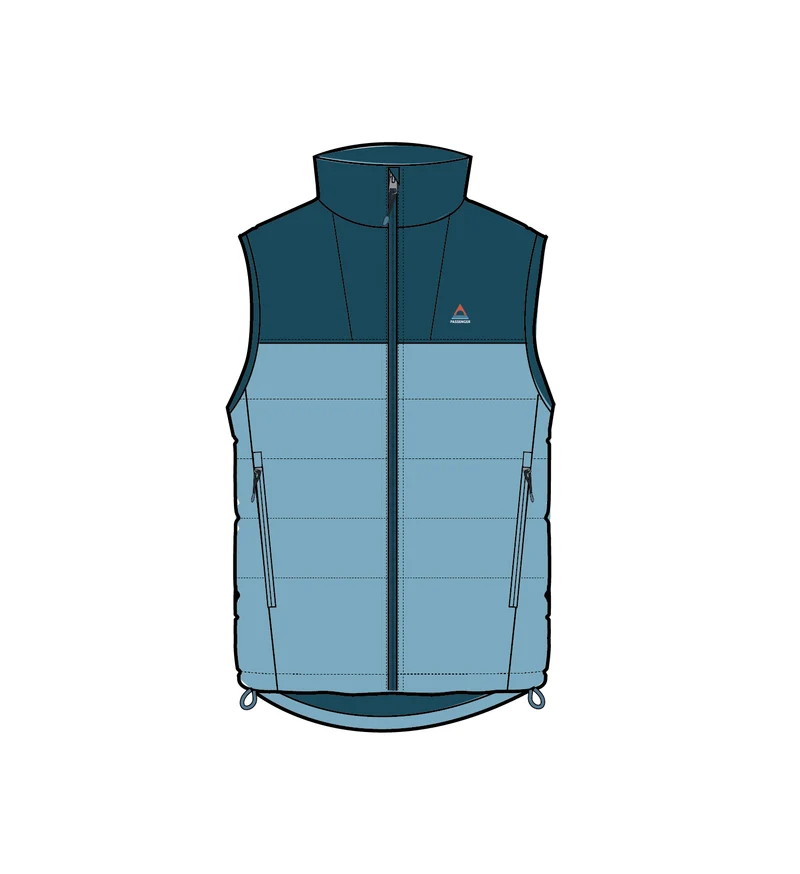 Northstar Daunenweste - Retro Blue/Tidal Blue