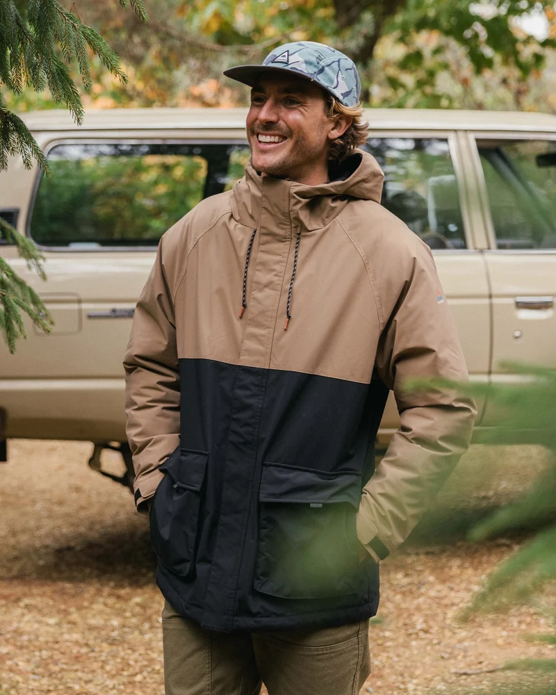 Isolierte Baltic Parka - Karamell/Schwarz