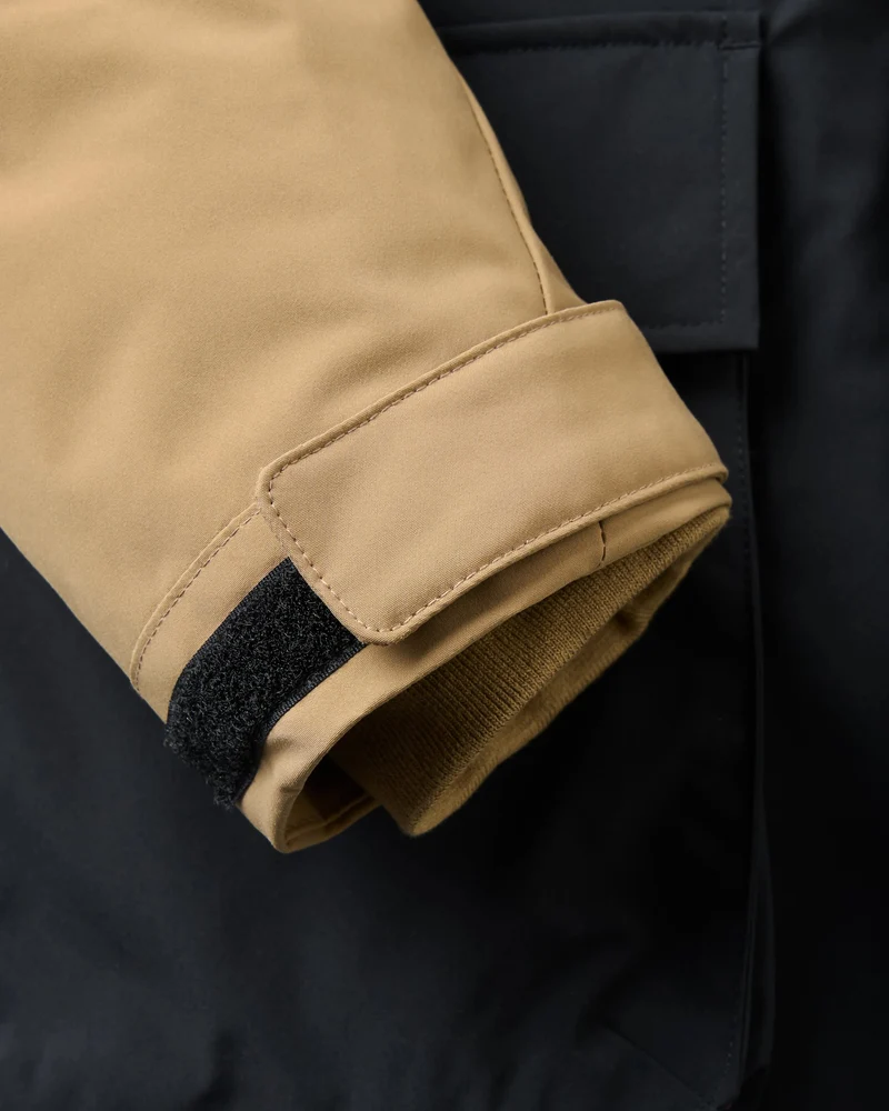 Isolierte Baltic Parka - Karamell/Schwarz