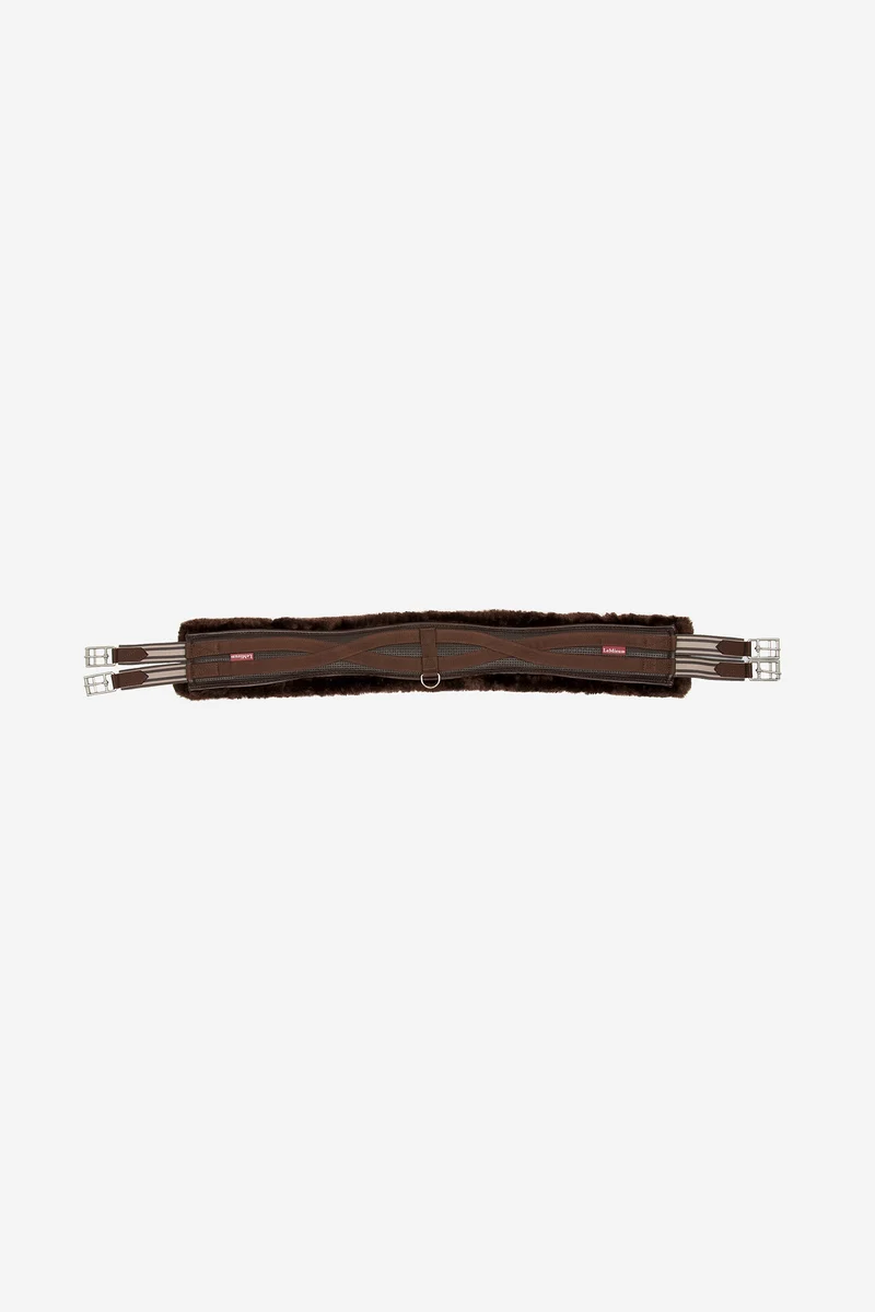 Anatomisch Geformter Sattelgurt mit Fleece-Innenfutter Brown/Brown 130 cm