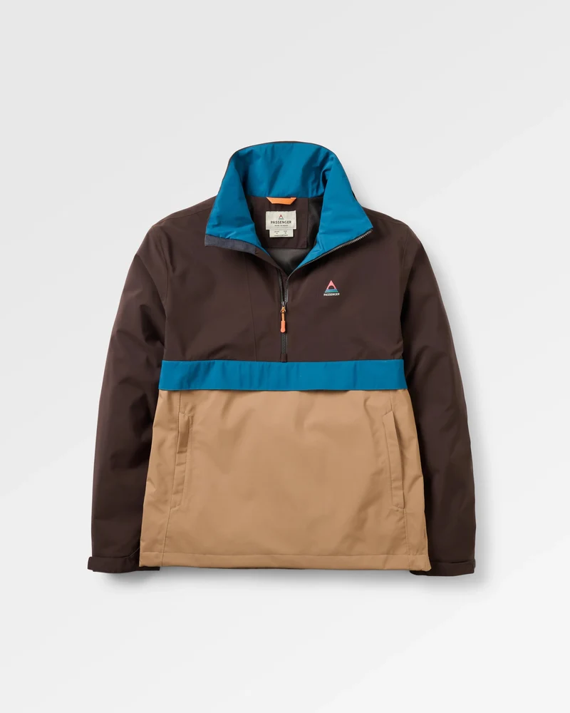 Diablo Wasserdichte Anorak - Karamell/Espresso