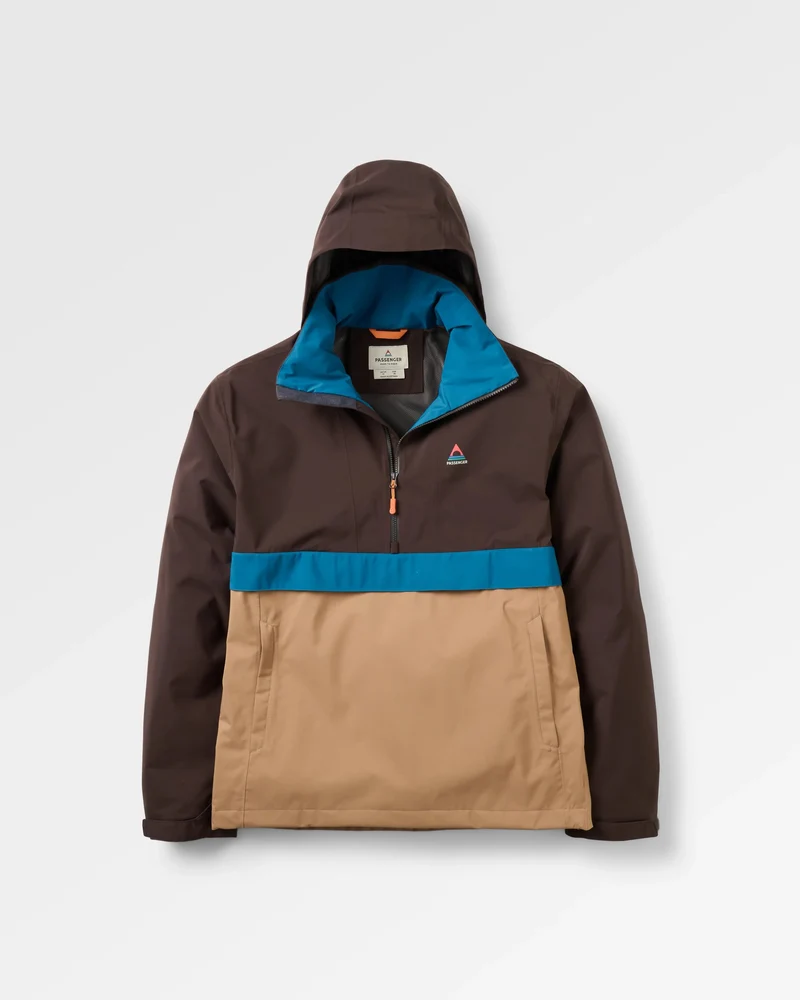 Diablo Wasserdichte Anorak - Karamell/Espresso