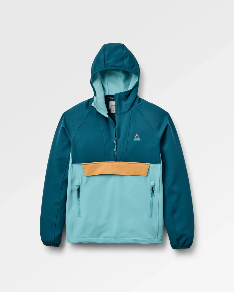 Ocean Softshell Anorak - Retro Blau/Tidal Blau