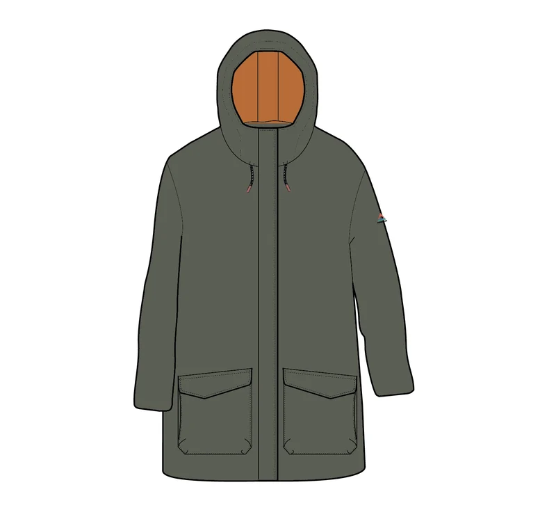 Alaska Isolierte Parka - Staubiges Olive