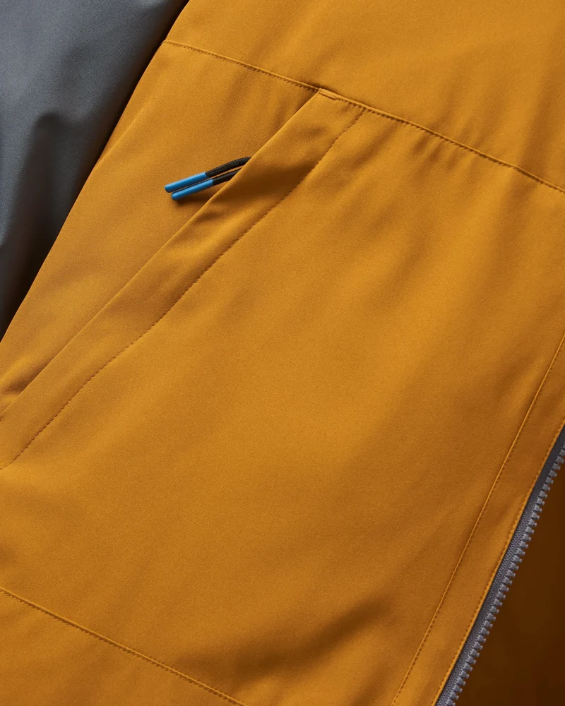 Lumi Farbblock Parka - Goldbraun