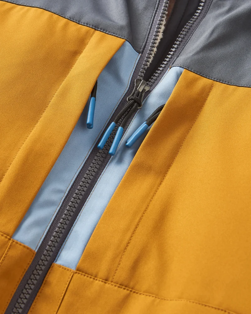 Lumi Farbblock Parka - Goldbraun