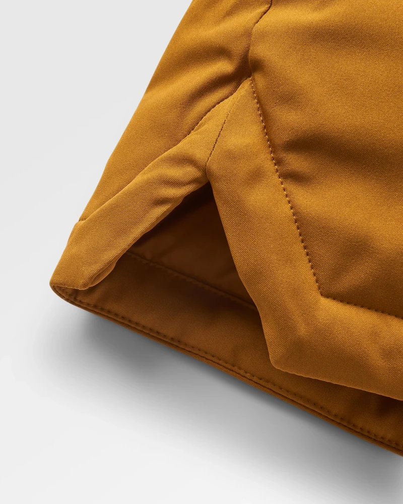 Lumi Farbblock Parka - Goldbraun