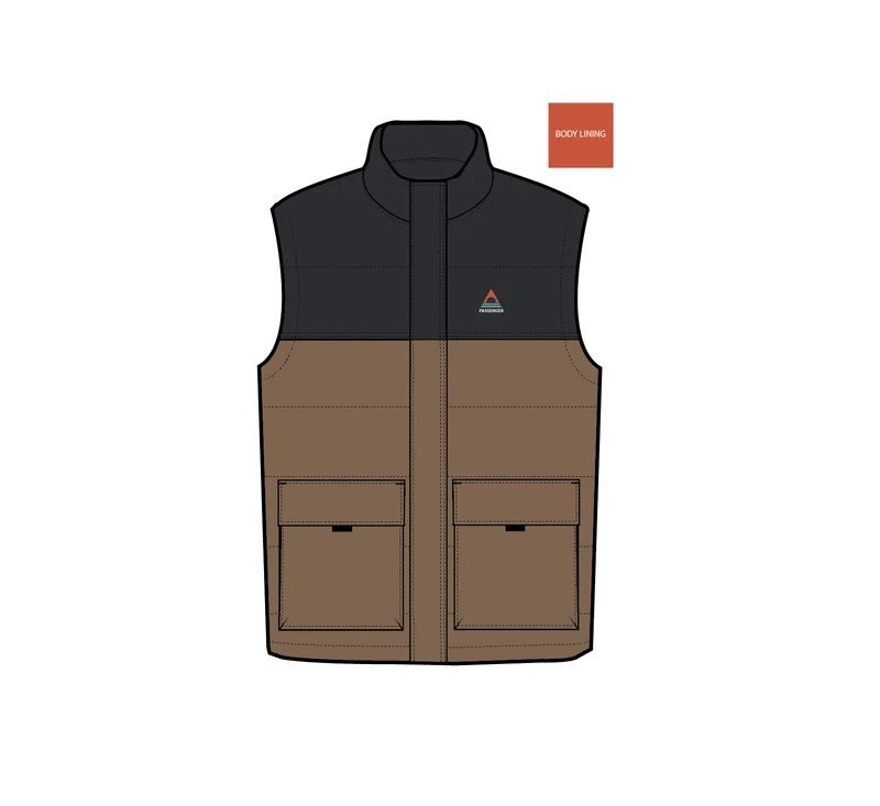 Baltic Insulated Weste - Karamell/Schwarz