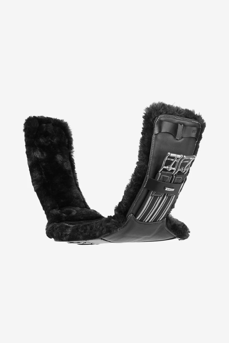 Arika Simuwool Anatomisch Geformter Kurzgurt mit Stollenschutz Black 75 cm