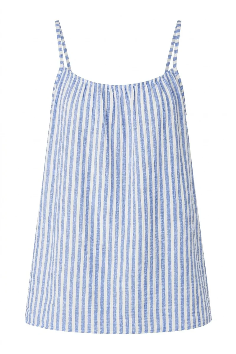 Sovana Stripe Strap top | Royal Blue