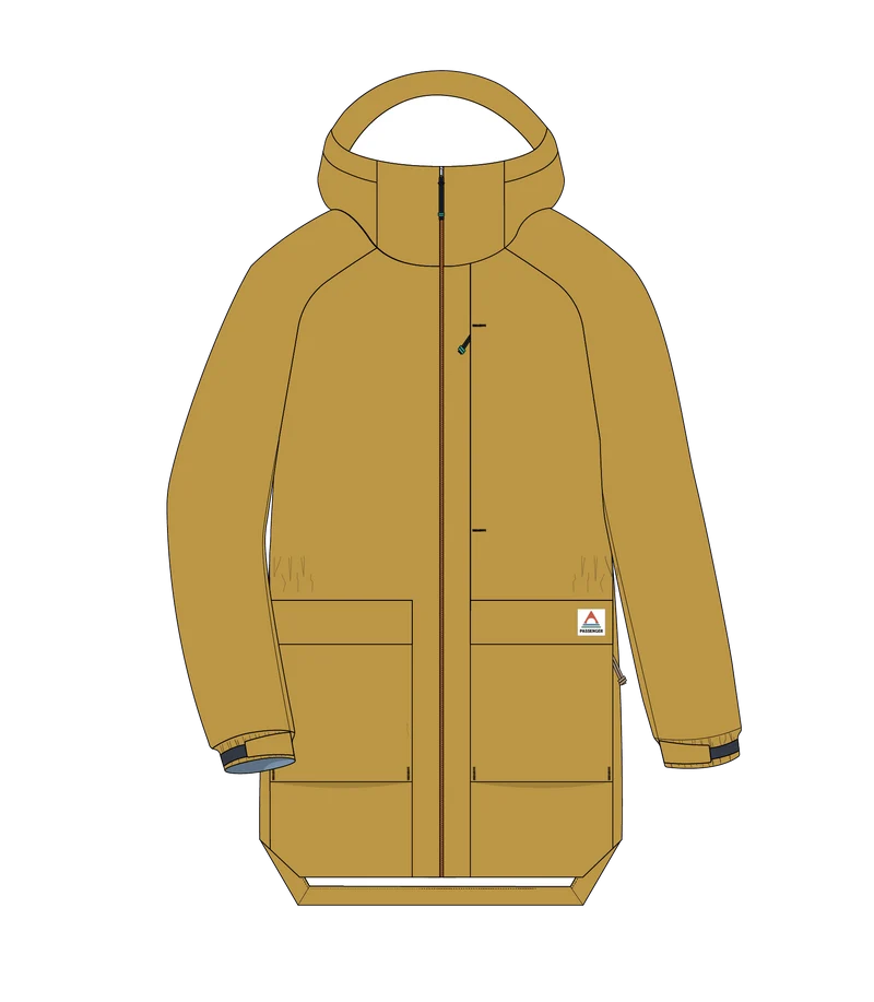 Serein Wasserdichter Parka - Heritage Gelb