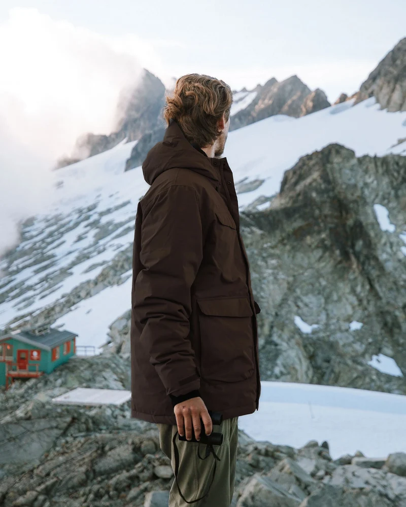 Explorer Wasserdichte Daunenparka - Espresso