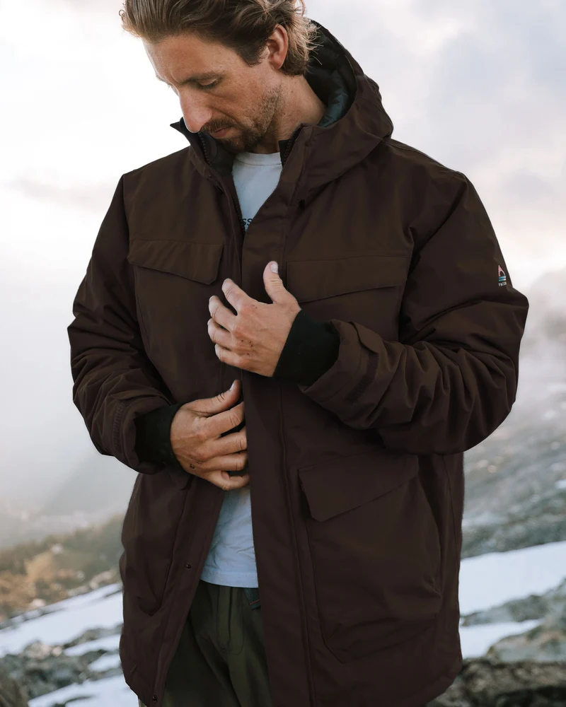 Explorer Wasserdichte Daunenparka - Espresso