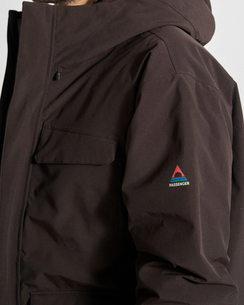 Explorer Wasserdichte Daunenparka - Espresso