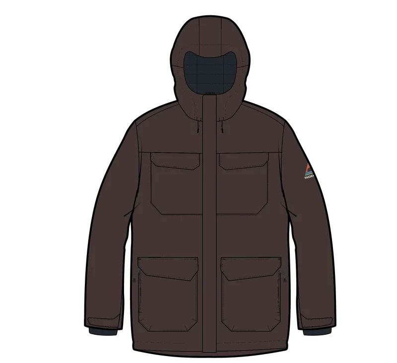Explorer Wasserdichte Daunenparka - Espresso