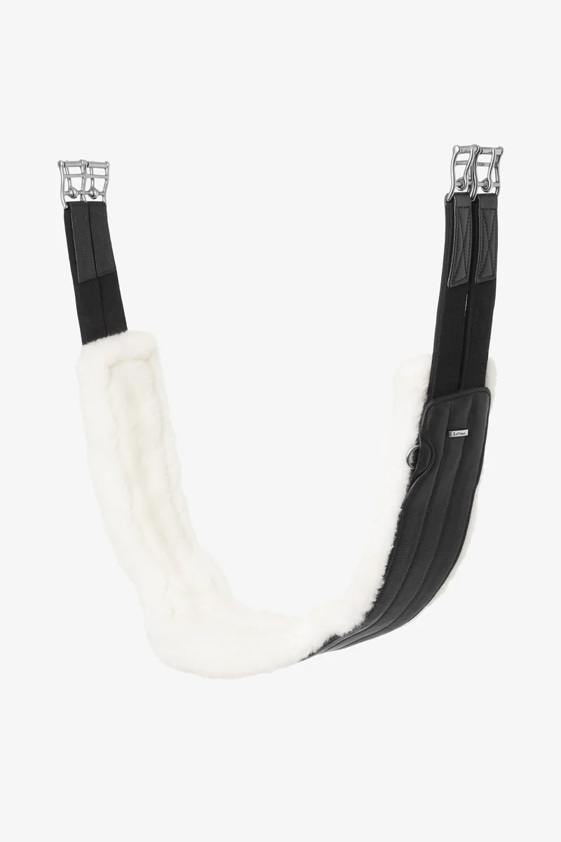 Hunter Sattelgurt mit Abnehmbarem Merino+-Innenfutter Black 145