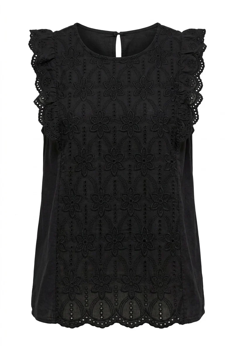 Fienile Lily flower top | Black