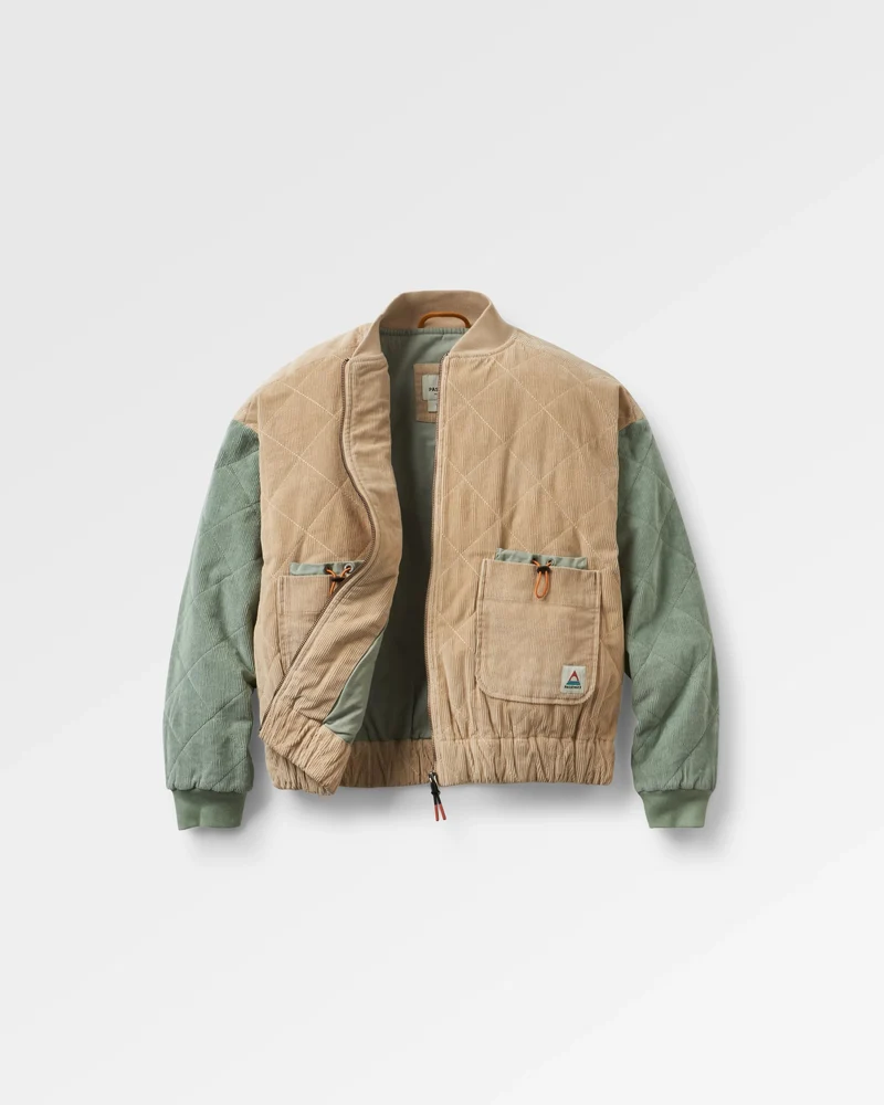 Lucia Cord Jacke - Stein/Pistazie
