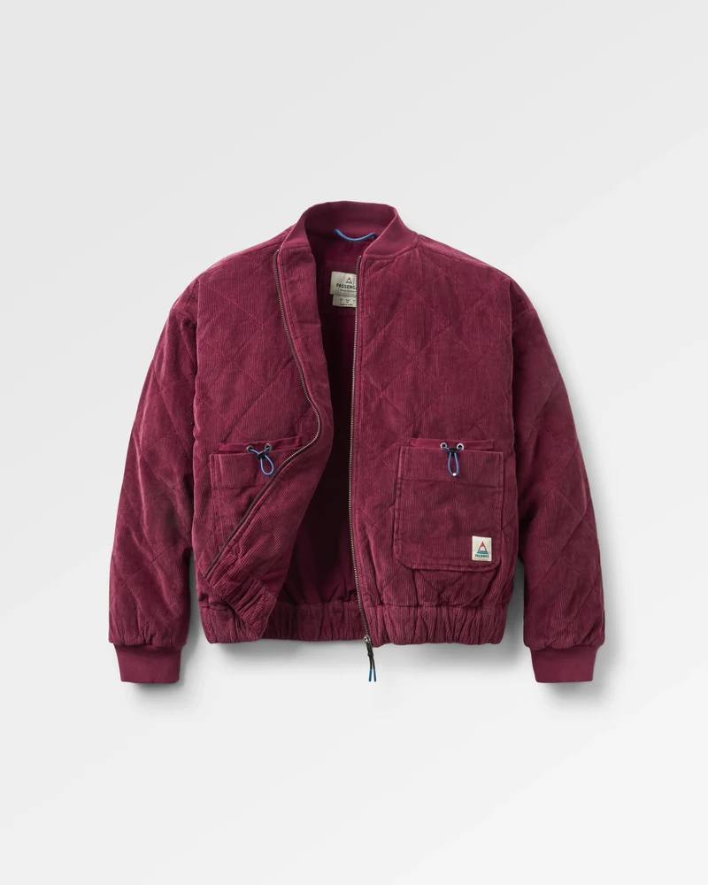Lucia Gesteppte Cord-Jacke - Feige