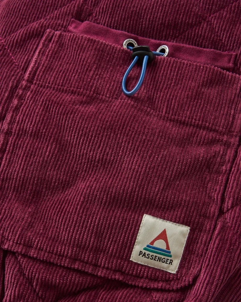 Lucia Gesteppte Cord-Jacke - Feige