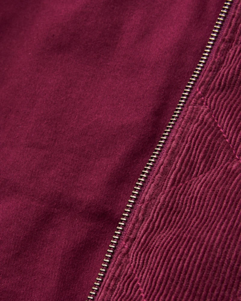 Lucia Gesteppte Cord-Jacke - Feige