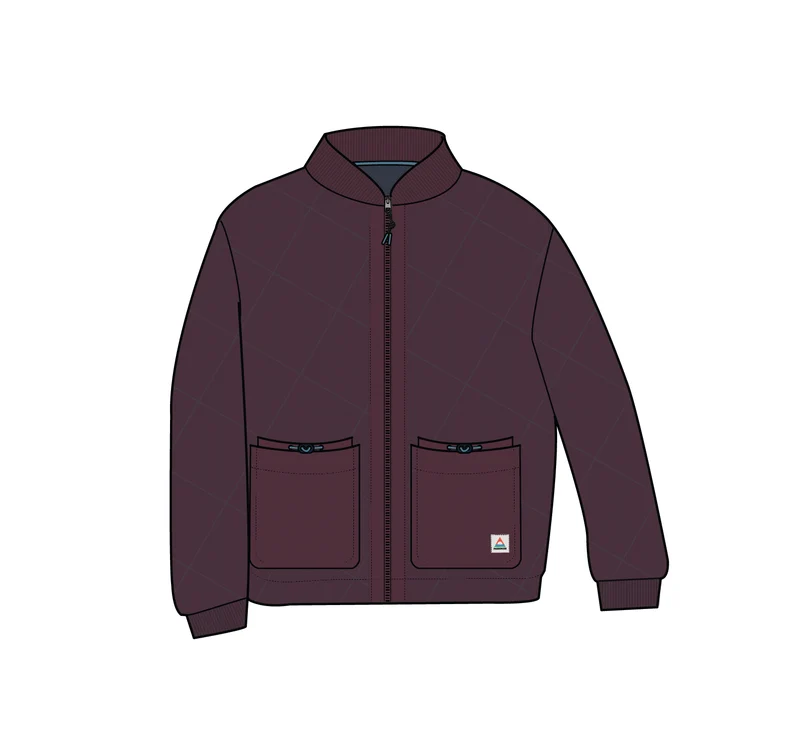 Lucia Gesteppte Cord-Jacke - Feige