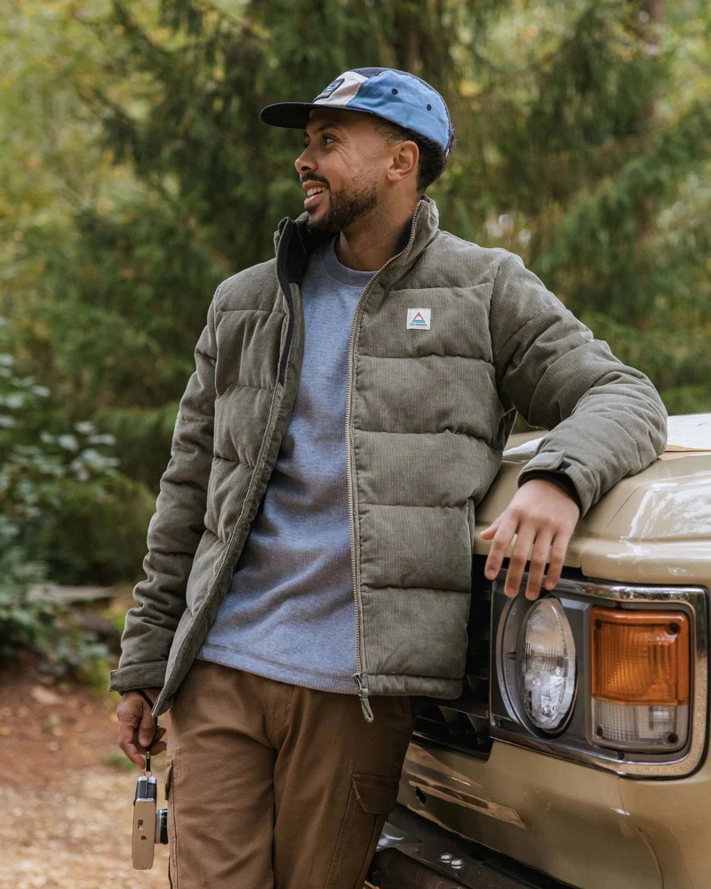 Backcountry Isolierte Cord Jacke - Staubiges Oliv