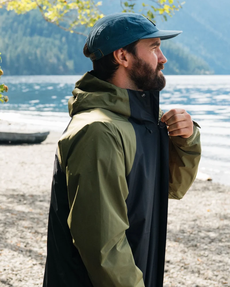 Trailscape Herren Wasserdichte Jacke - Schwarz/Khaki