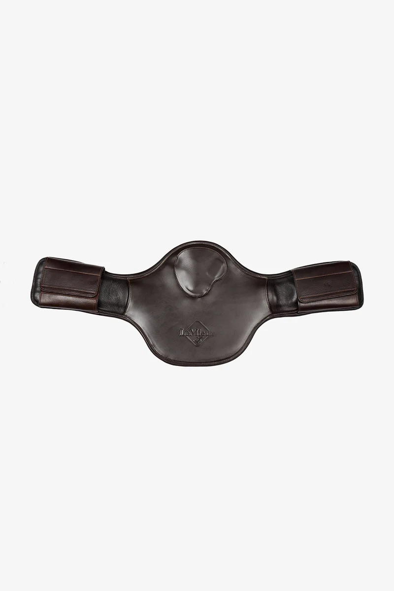 Gel-Tek Anatomisch Geformter Kurzgurt mit Stollenschutz und Magnet Brown 80 cm