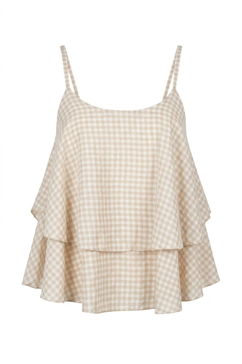 Chianni Gingham top | Beige
