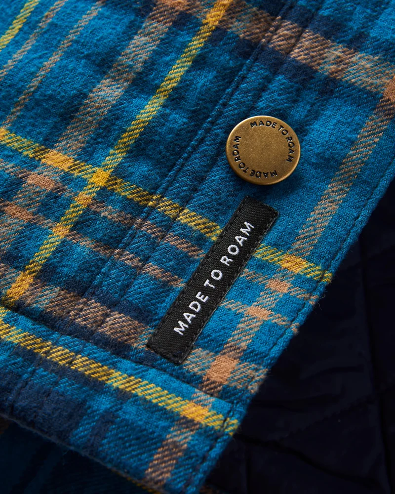 Falcon Bio-Baumwolljacke - Blau karriert