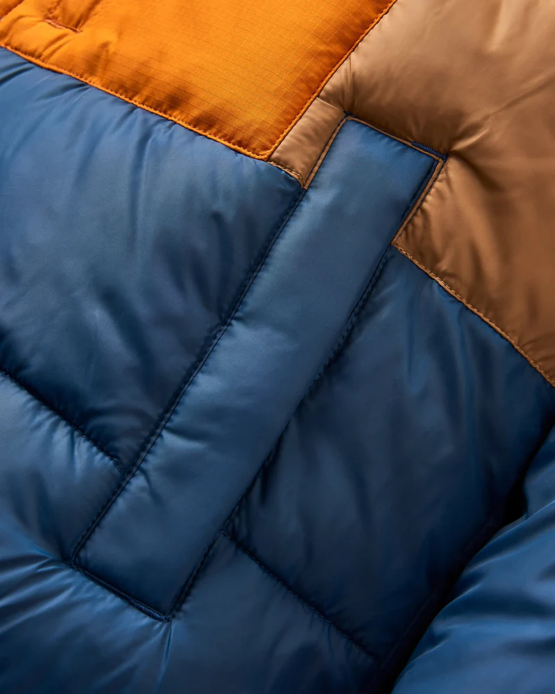 Inspire Isolierte Kapuzenjacke - Dunkles Denim/Toffee