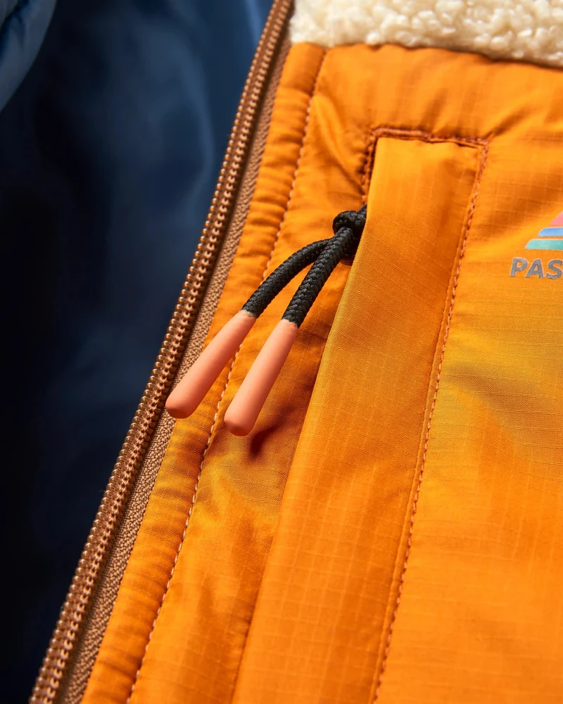 Inspire Isolierte Kapuzenjacke - Dunkles Denim/Toffee