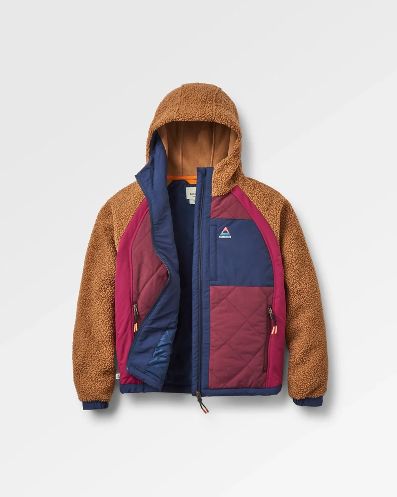 Lara Quilted Jacke - Toffee/Fig