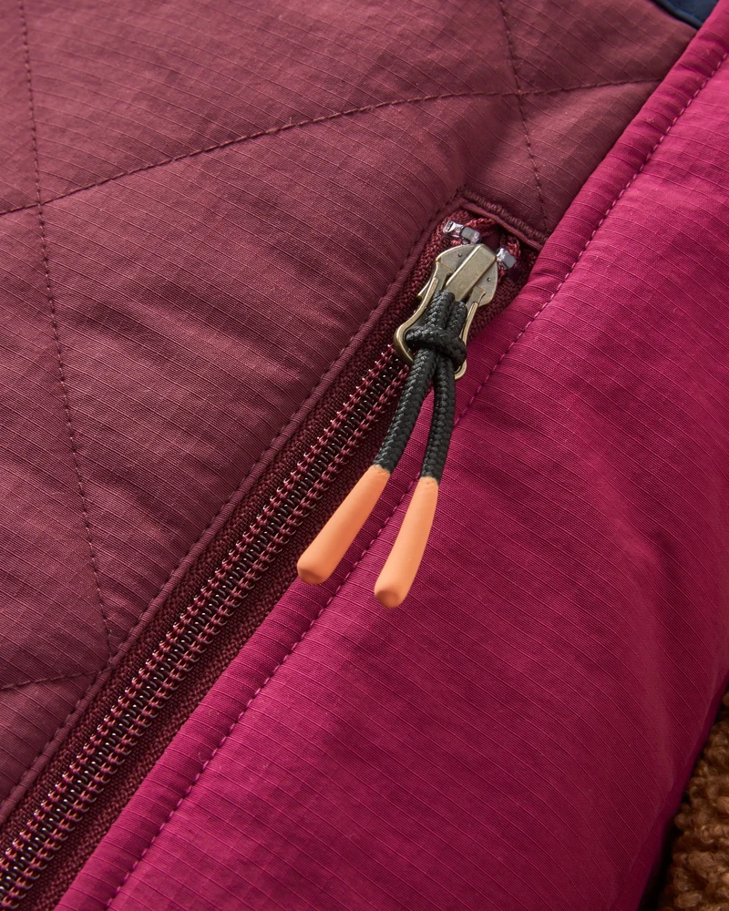 Lara Quilted Jacke - Toffee/Fig