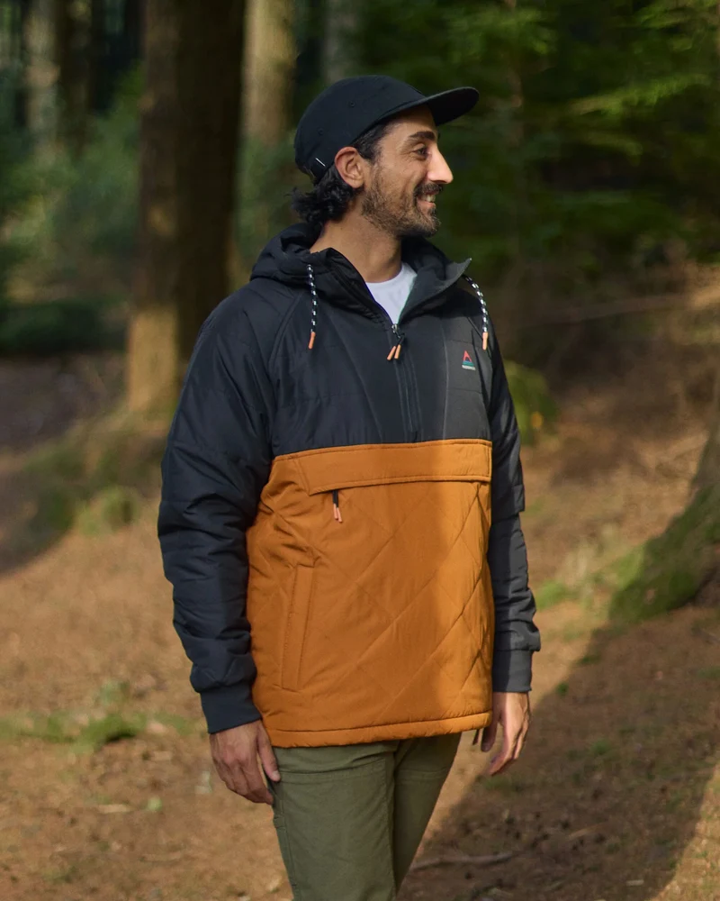 Oceanic Isolierte Anorak - Schwarz/Retro Orange