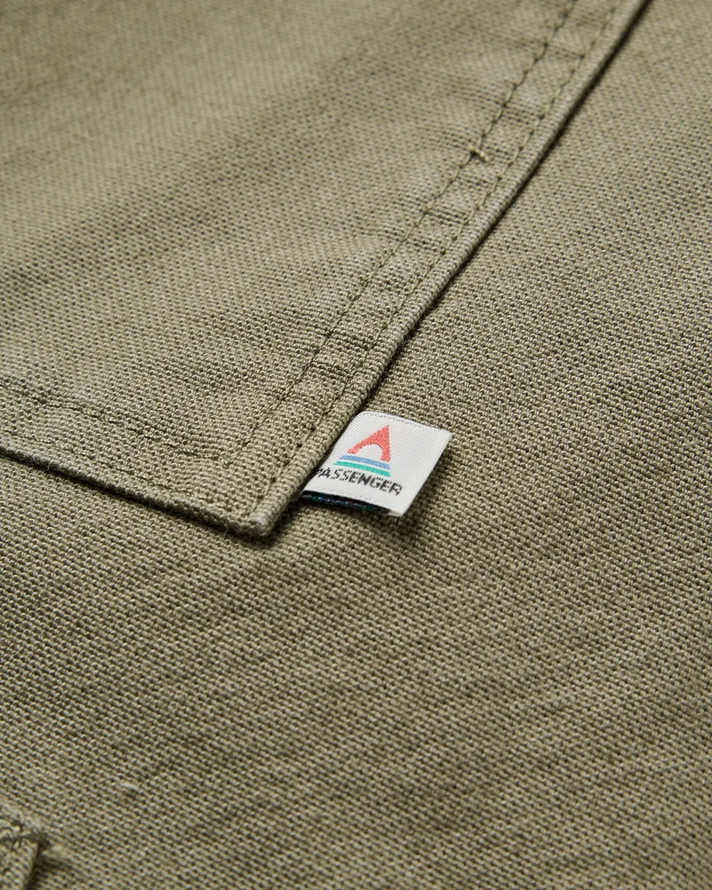 Vantage Gefüttertes Baumwoll-Canvas-Jacke - Staubiges Olive
