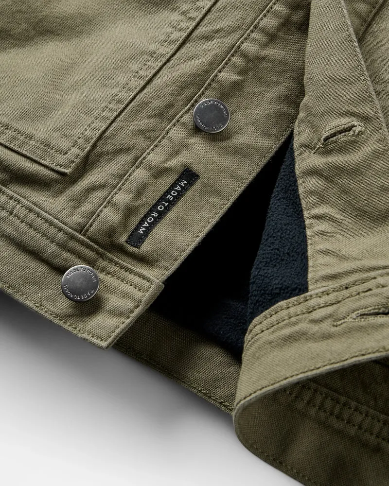 Vantage Gefüttertes Baumwoll-Canvas-Jacke - Staubiges Olive