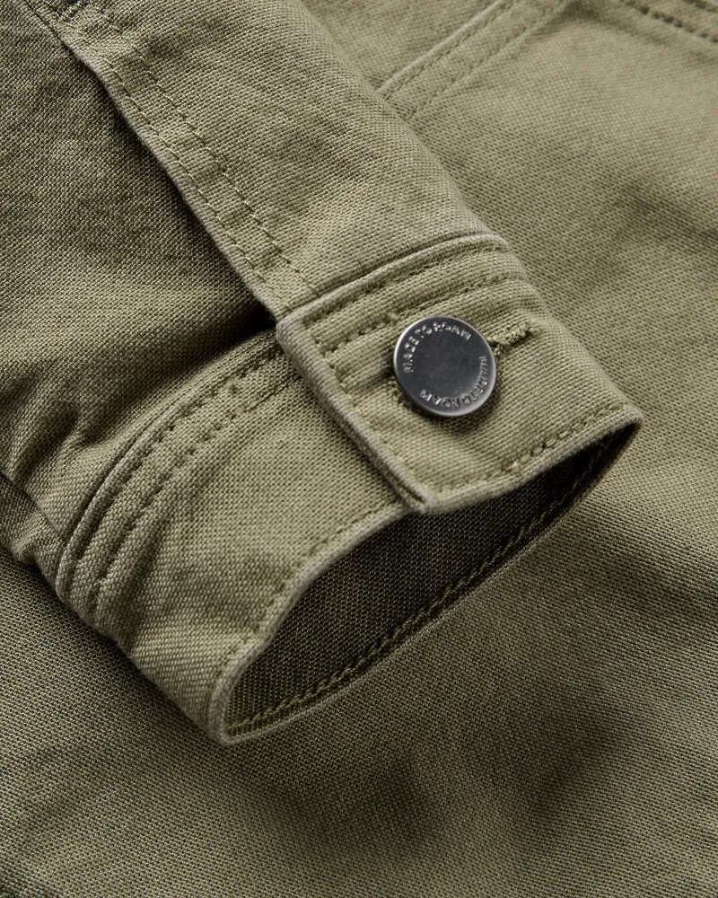 Vantage Gefüttertes Baumwoll-Canvas-Jacke - Staubiges Olive