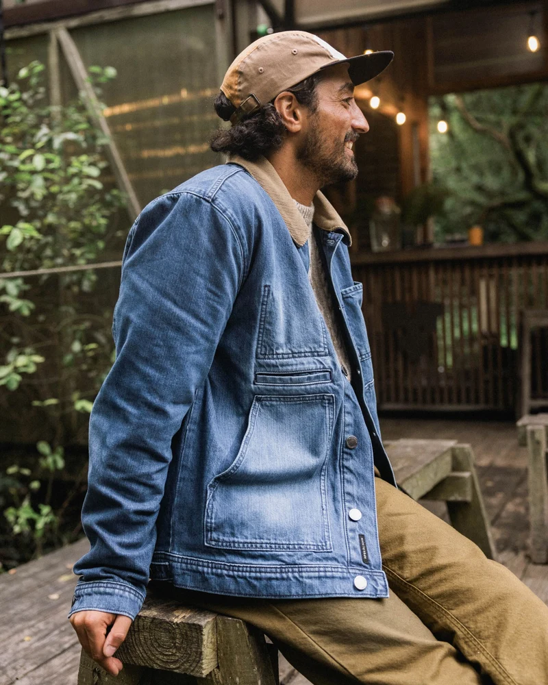 Vantage Gefütterter Denim-Jacke – Mittlere Waschung