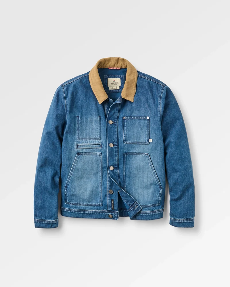 Vantage Gefütterter Denim-Jacke – Mittlere Waschung