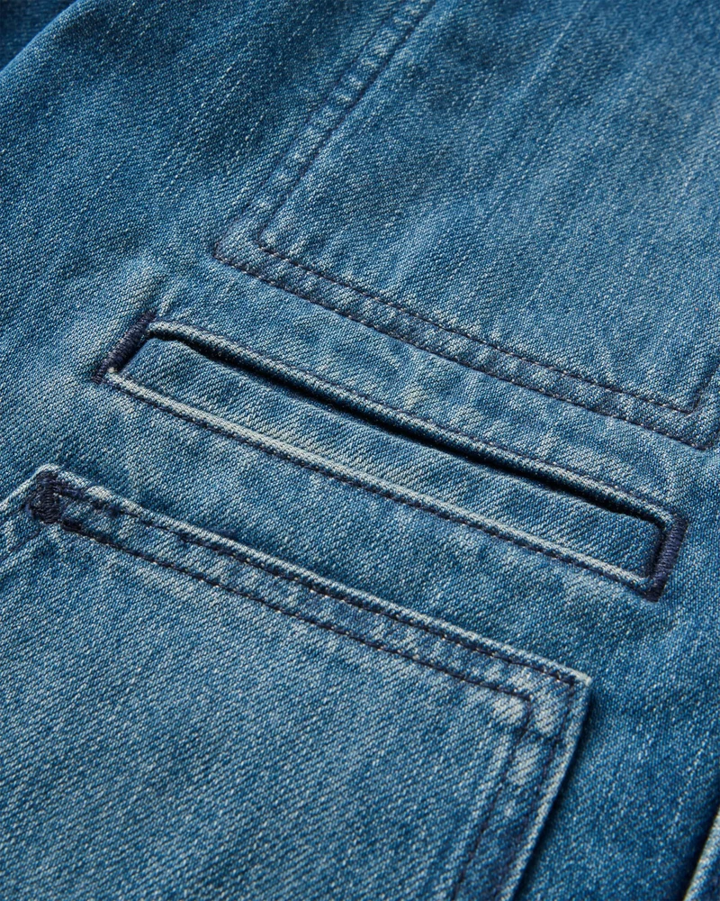 Vantage Gefütterter Denim-Jacke – Mittlere Waschung