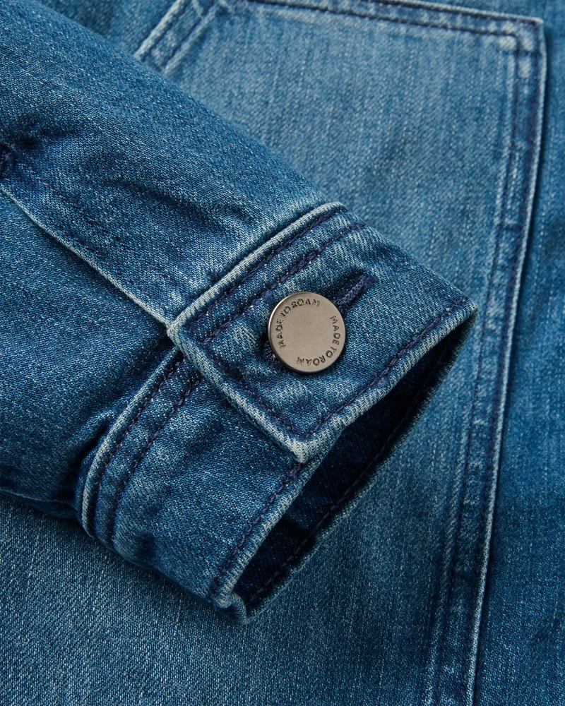 Vantage Gefütterter Denim-Jacke – Mittlere Waschung