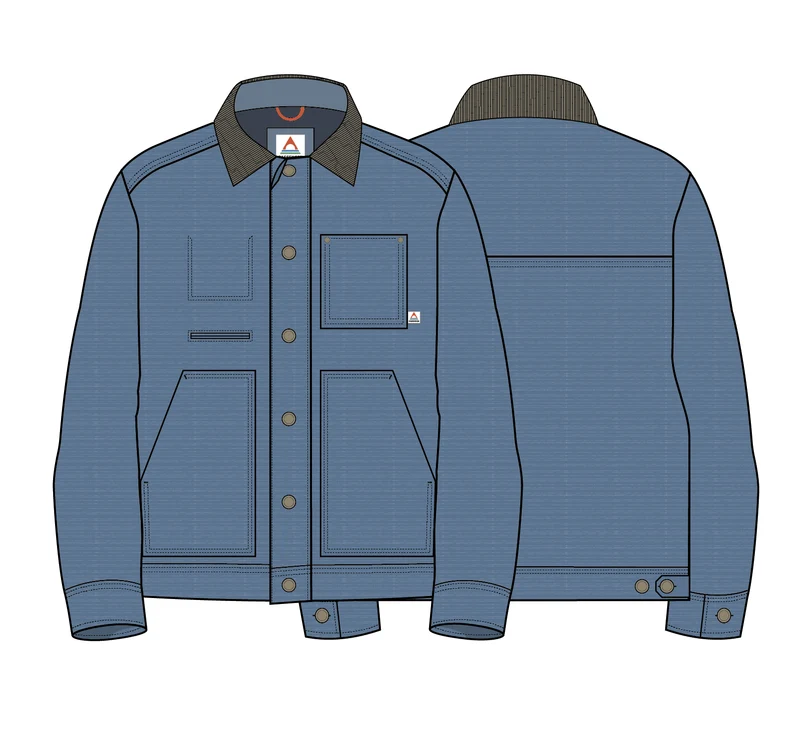 Vantage Gefütterter Denim-Jacke – Mittlere Waschung