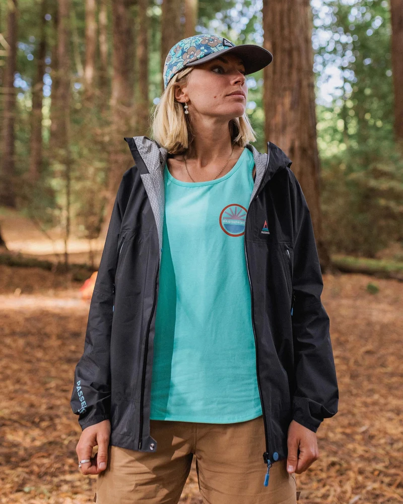 Trailscape Lite Damen Wasserdichte Jacke - Schwarz