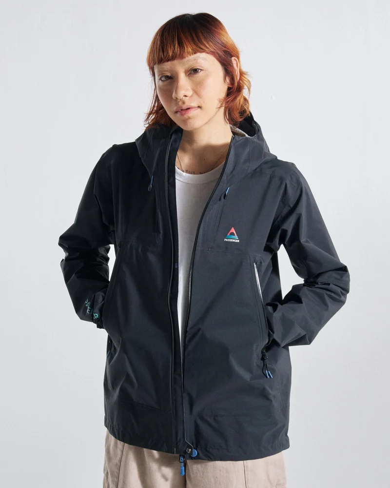 Trailscape Lite Damen Wasserdichte Jacke - Schwarz