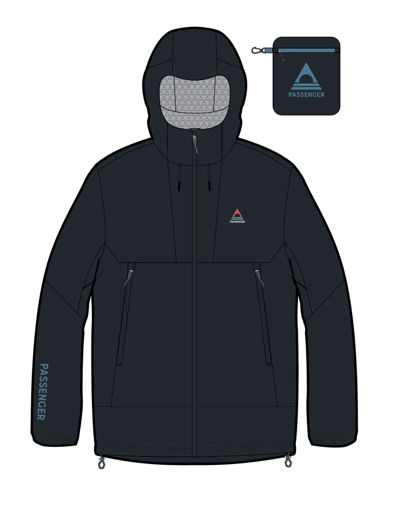 Trailscape Lite Damen Wasserdichte Jacke - Schwarz