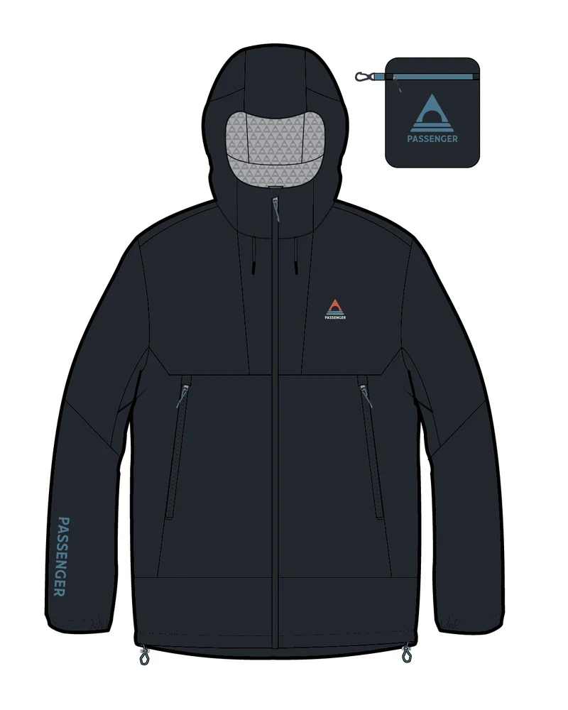 Trailscape Light Herren Wasserdichte Jacke - Schwarz