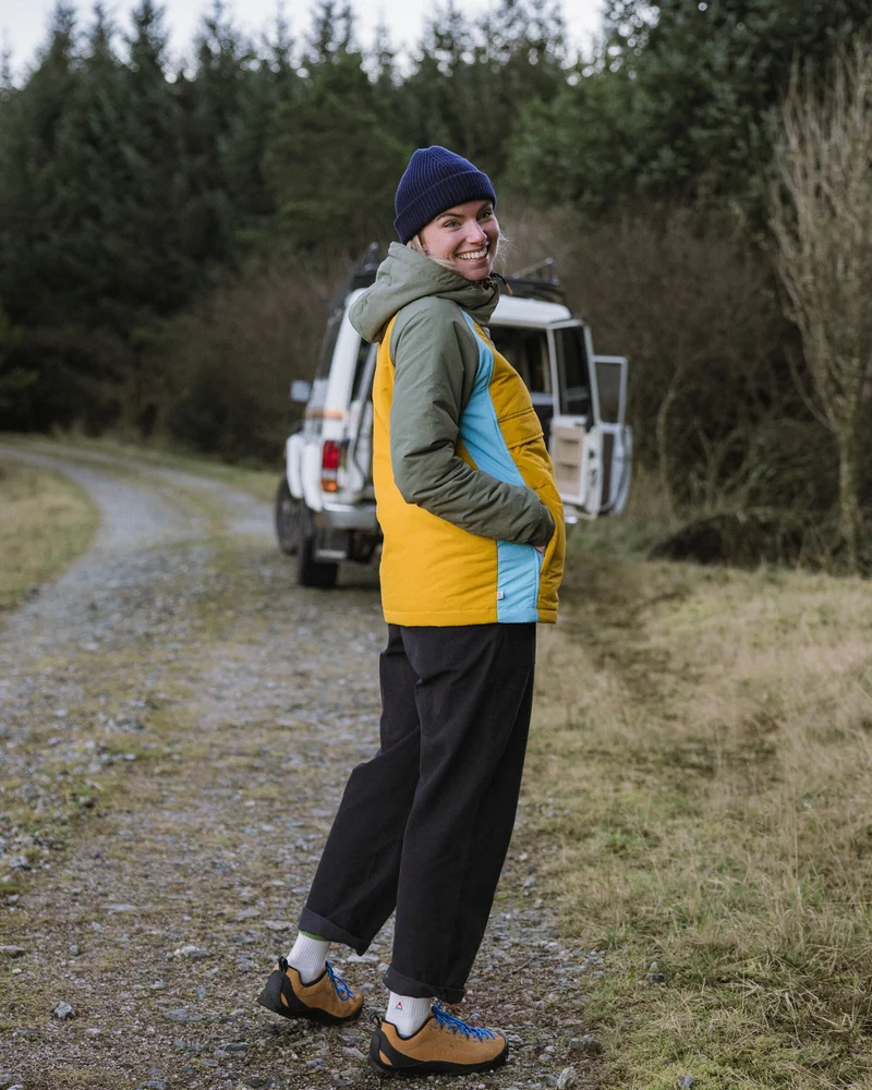 Ocean Isolierter Anorak - Staubiges Olivgrün/Heritage Yellow